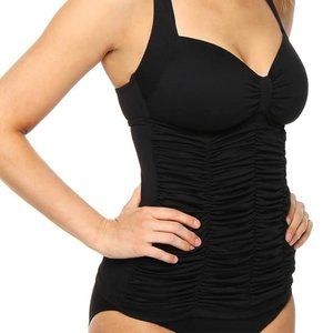 ✨Host Pick✨ NWOT Seafolly Goddess DD Cup Tankini Top Black size AU 16DD